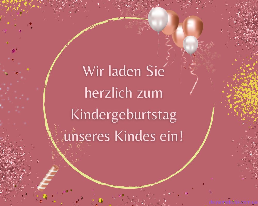  Einladung Kindergeburtstag 