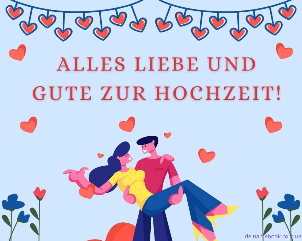 Glückwünsche zur Hochzeit