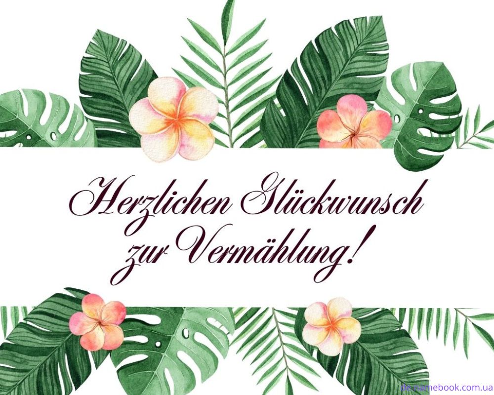 Glückwünsche zur Hochzeit