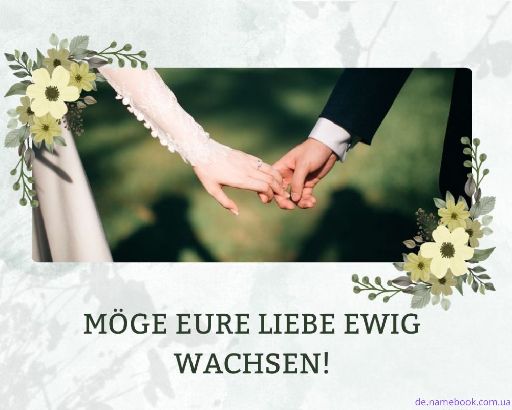 Glückwünsche zur Hochzeit