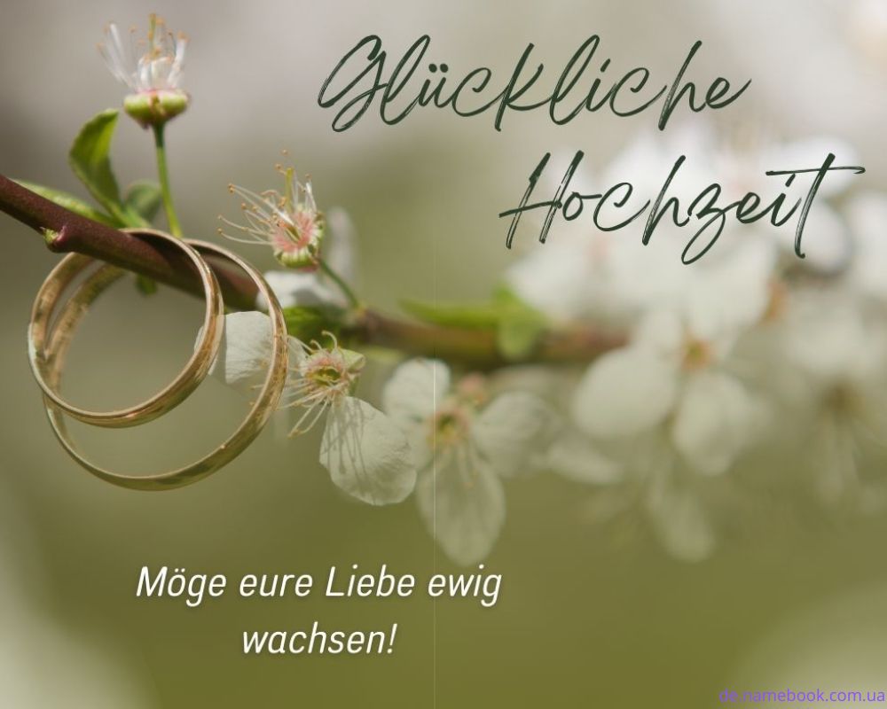 Glückwünsche zur Hochzeit