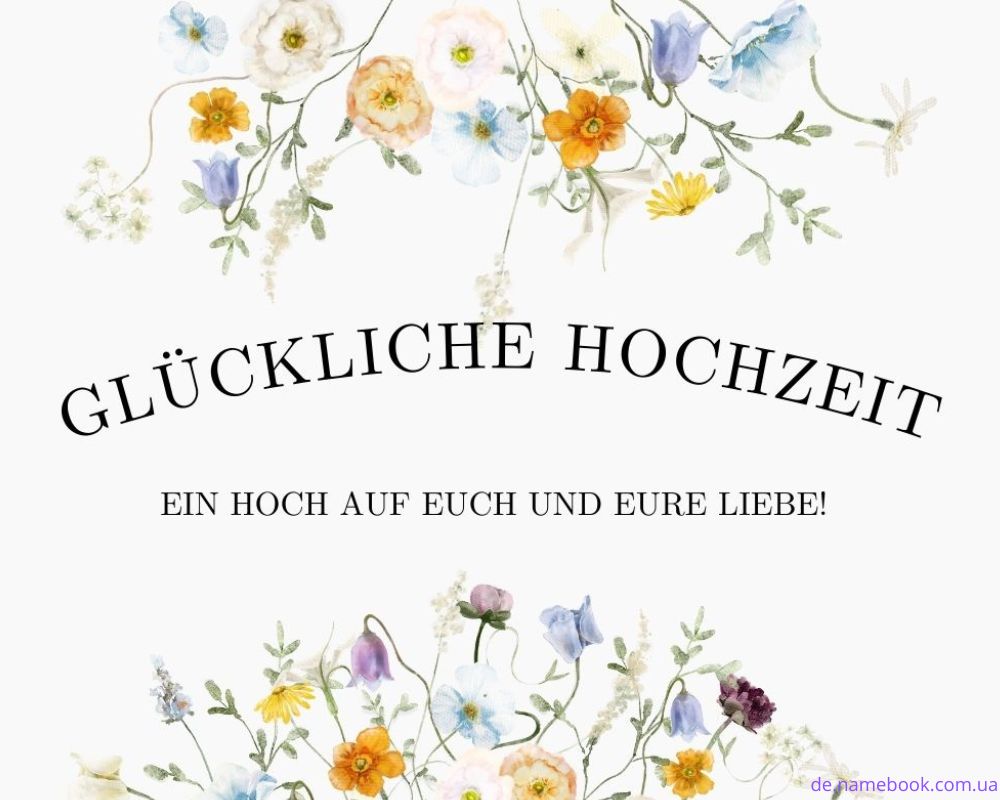Glückwünsche zur Hochzeit