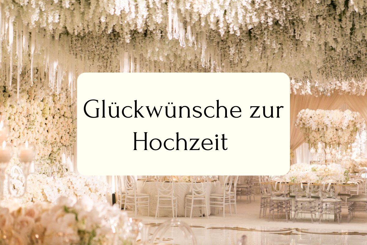 Glückwünsche zur Hochzeit
